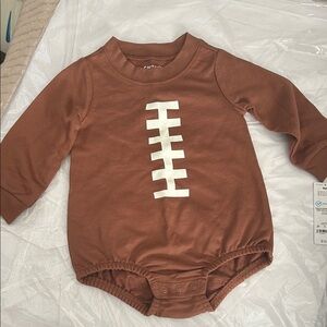 Carter's Brown Football Onesie 🏈